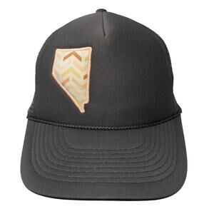 DP Snapback Trucker Hat Gray One Size Adjustable Embroidered Mesh Back Rope
